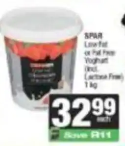 SuperSpar SPAR Low-fat or Fat Free Yoghurt offer