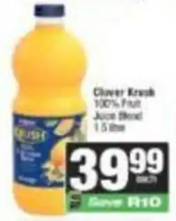 SuperSpar Clover Crush 100% Fruit Juice Blend offer