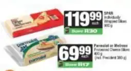 SuperSpar President Processed Cheese Slices offer