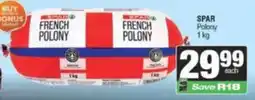 SuperSpar SPAR French Polony offer