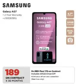 HiFi Corp SAMSUNG Galaxy A07 offer
