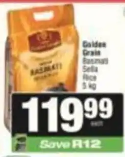 SuperSpar Golden Grain Basmati Sella Rice offer