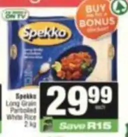 SuperSpar Spekko Long Grain Parboiled White Rice offer