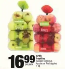 KwikSpar SPAR freshline Golden Delicious Apples or Red Apples offer