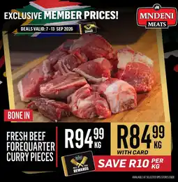 Bluff Meat Supply Fresh Beef Forequarter Curry Pieces offer