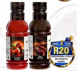 Take 'n Pay Lamzar BBQ, Chilli or Tomato offer