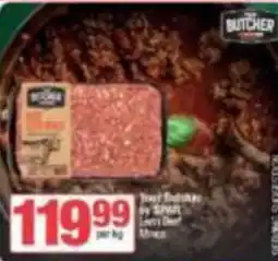 SuperSpar Your Butcher by SPAR Lean Beef Mince offer