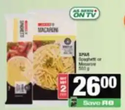 Spar SPAH Macaroni offer
