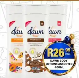 Take 'n Pay Dawn Body Lotions Assorted offer