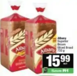Spar Albany Superior Brown Sliced Bread offer