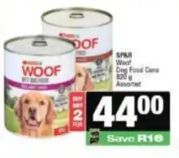 Spar WOOF Wet Dog Food Assorted offer