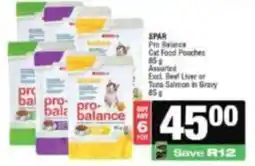 Spar Pro Balance Cat Food Pouches Assorted offer