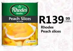 Take 'n Pay Rhodes Peach slices offer