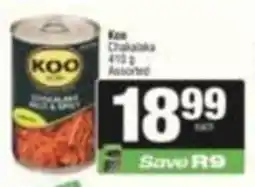 SuperSpar Koo Chokolade Assorted offer