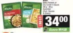 SuperSpar Knorr Bake Packets or Dry Cook-in-Sauce Assorted offer