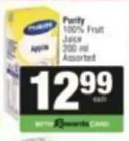 SuperSpar Purity 100% Fruit Juice Assorted offer