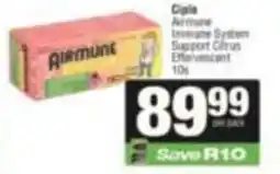 SuperSpar Cipla Airmune Immune System Support Citrus Effervescent offer