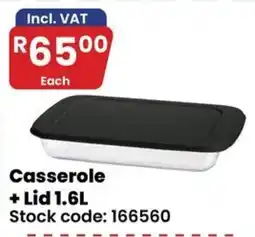 Africa Cash and Carry Casserole + Lid 1.6L offer
