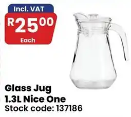 Africa Cash and Carry Glass Jug 1.3L Nice One offer