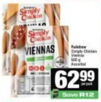 Simply Chicken Viennas Assorted