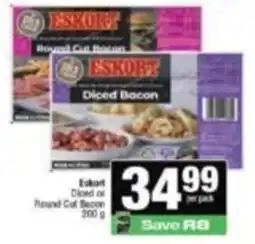 Spar Eskort Diced or Round Cut Bacon offer