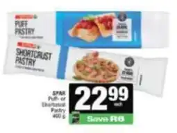Spar SPAR Puff- or Shortcrust Pastry offer