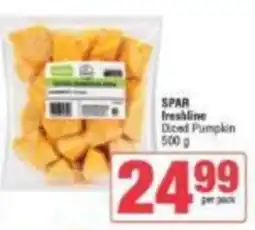 Spar SPAR freshline Diced Pumpkin offer