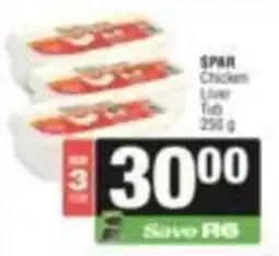 SuperSpar SPAR Chicken Liver Tub offer