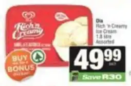 SuperSpar Dla Rich 'n Creamy Ice Cream Assorted offer