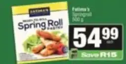 SuperSpar Fatima's Spring Roll Paste offer