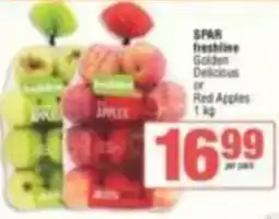 SuperSpar SPAR freshline Golden Delicious or Red Apples offer