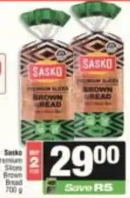 SuperSpar Sasko Premium Slices Brown Bread offer