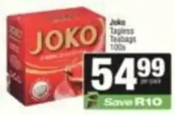 SuperSpar Joko Tagless Teabags offer