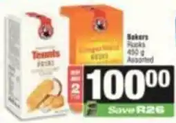 SuperSpar Bakers Rusk Assorted offer