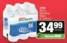 SuperSpar Natural Sparkling Water offer