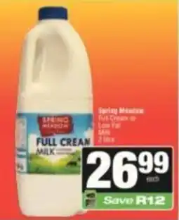 KwikSpar Spring Meadow Full Cream Milk offer