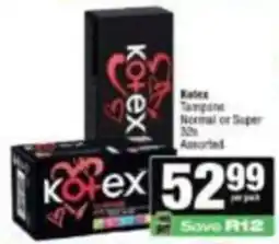 Spar Kotex Tampons Assorted offer