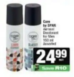 Spar Care by SPAR Aerosol Deodorant for Men Assorted offer