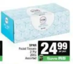 Spar SPAN Facial Tissues Assorted offer