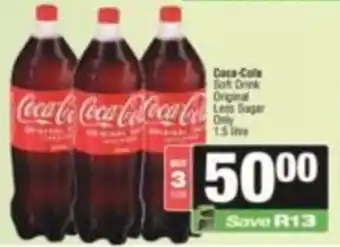Coca-Cola Soft Drink Original Less Sugar Only