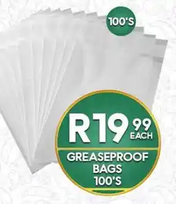 Take 'n Pay GREASEPROOF BAGS offer
