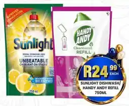 Take 'n Pay Sunlight Dishwash/Handy Andy Refill offer