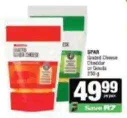 Spar SPAR Grated Cheese Cheddar or Gouda offer