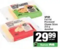 Spar SPAR Full Fat Processed Cheese Slices Assorted offer