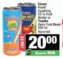Spar Clover Krush Sparkling Dairy Fruit Blend Assorted offer