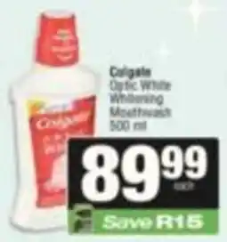 SuperSpar Colgate Optic White Whitening Mouthwash offer