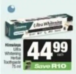 SuperSpar Himalaya Ultra Whitening Herbal Toothpaste offer