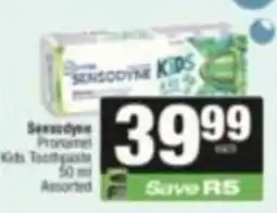 SuperSpar Sensodyne Pronamel Kids Toothpaste Assorted offer