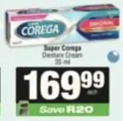 SuperSpar Super Corega Denture Cream offer
