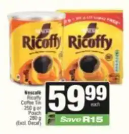 KwikSpar Nescafe Ricoffy Coffee offer